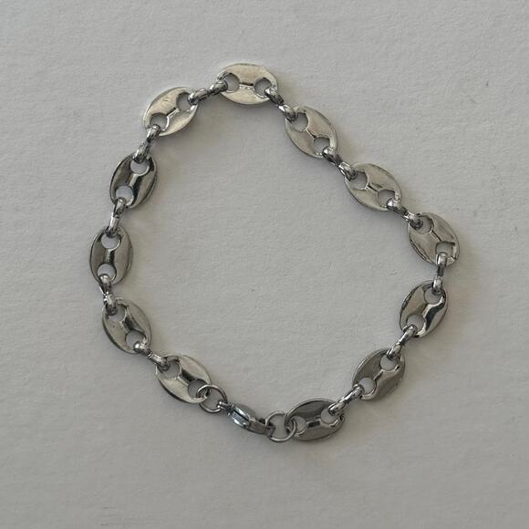 Other Other - Vintage silver oval link stainless